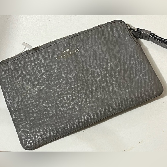 Coach Handbags - Coach Gray wristlet